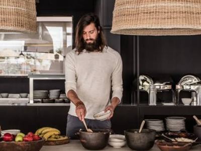 Cafe and Restaurants with Rattan Pendant&nbsp;Light