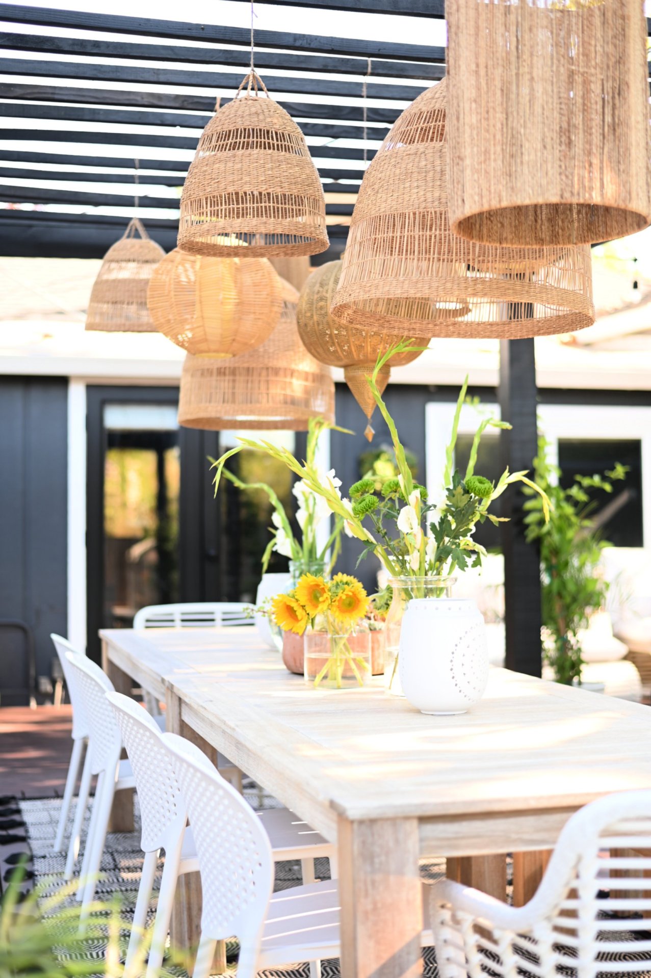 rattan pendant light