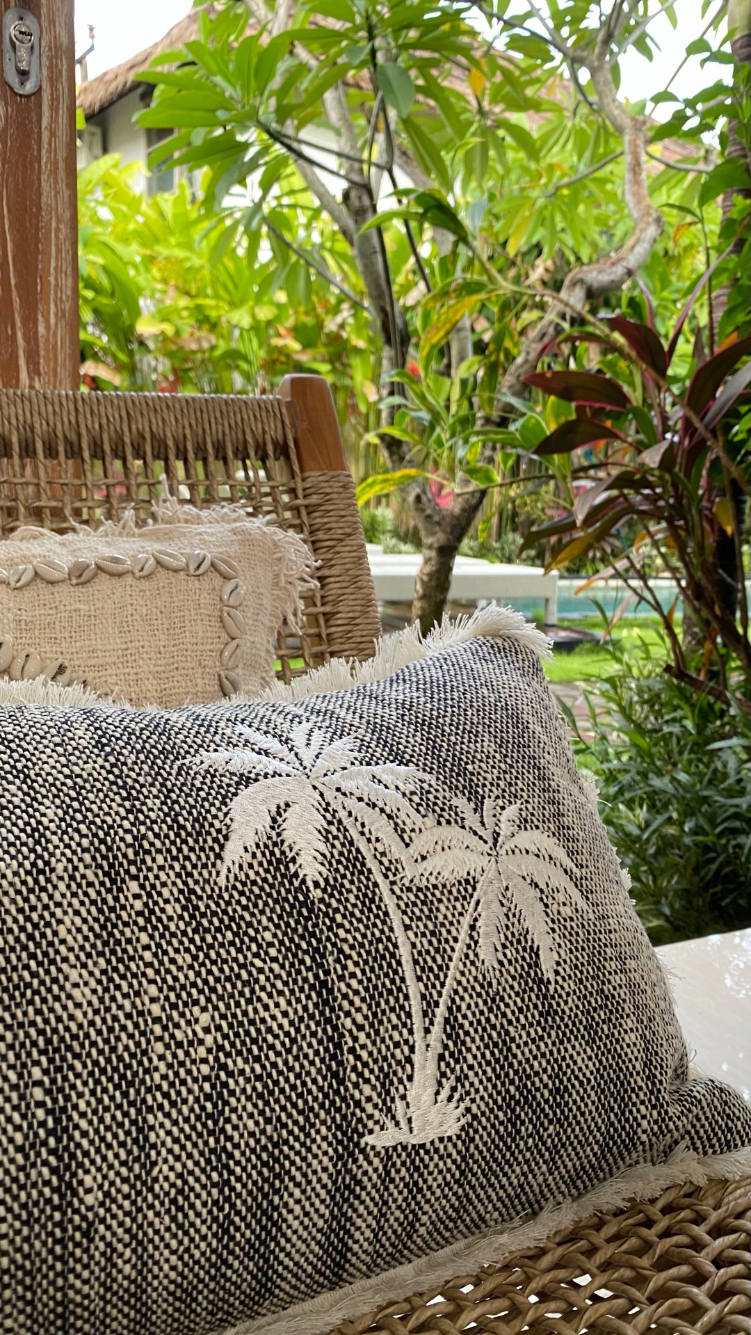 Palm Springs Throw Pillow Textured Pillow