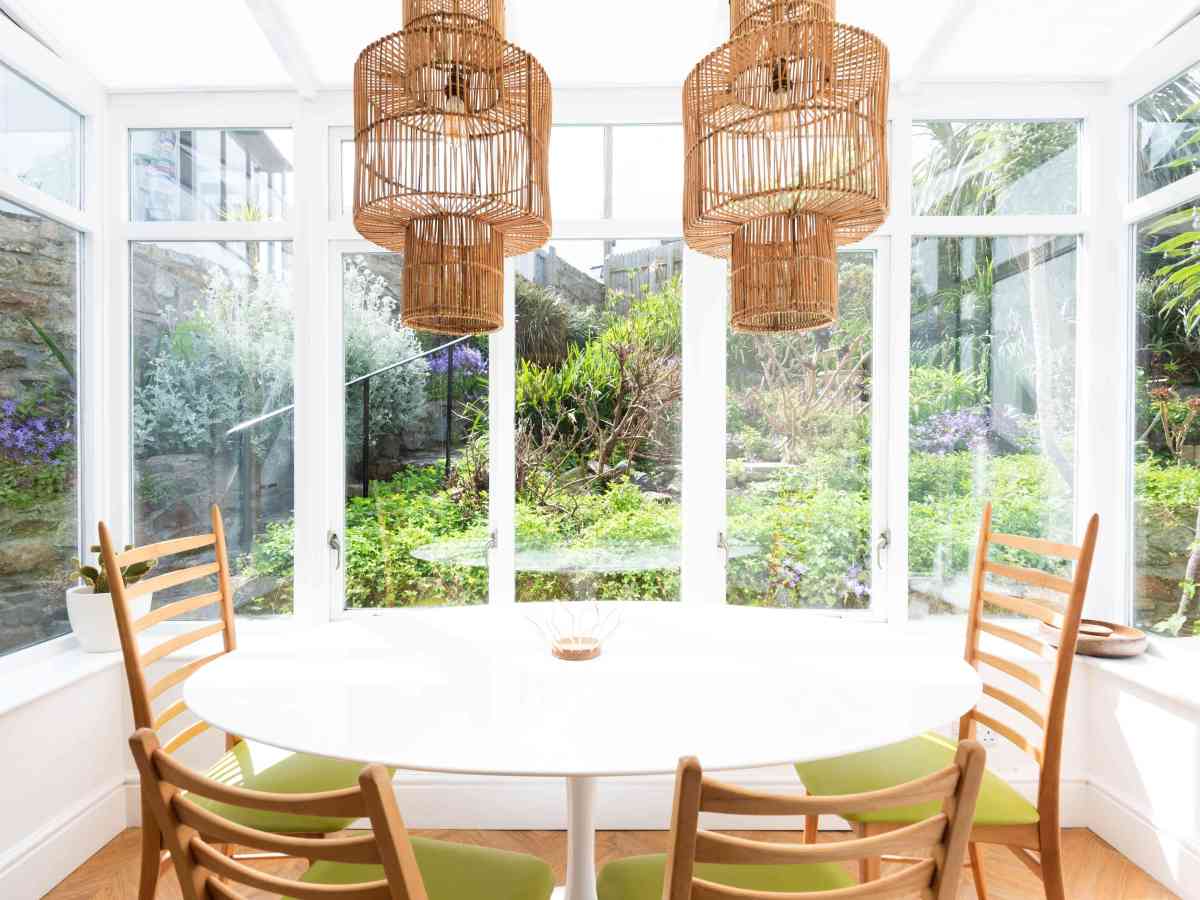 Beautiful Airbnb with Los Cabos rattan pendant&nbsp;light