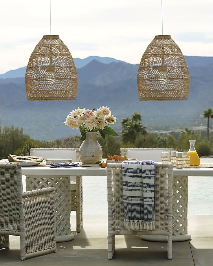 rattan pendant light