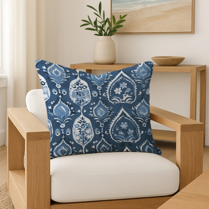 Neutral Interiors with A Touch of Blue and&nbsp;White