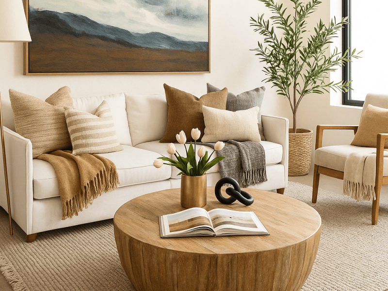 Styling Guide: Modern Coastal Living Room with Organic&nbsp;Touches