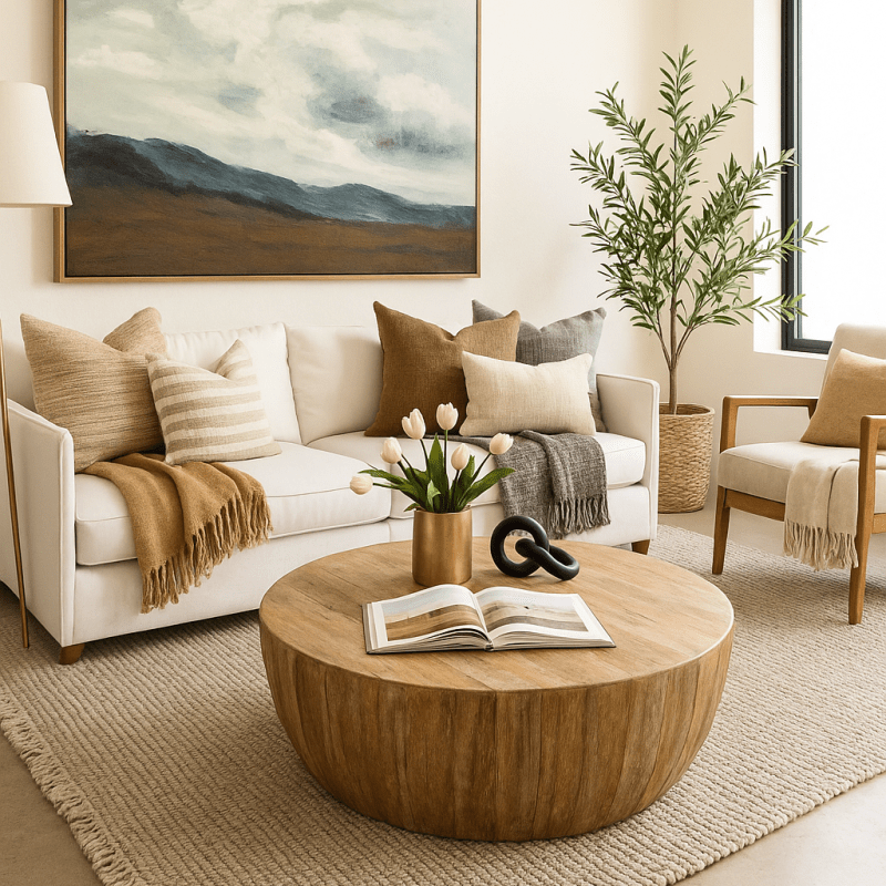 Styling Guide: Modern Coastal Living Room with Organic&nbsp;Touches