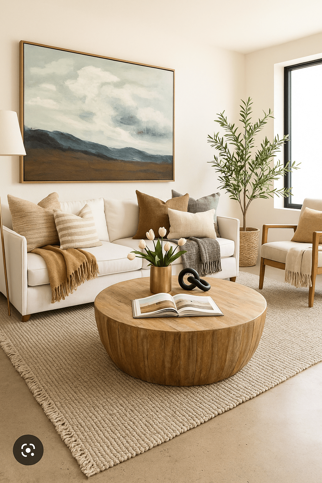Styling Guide: Modern Coastal Living Room with Organic&nbsp;Touches