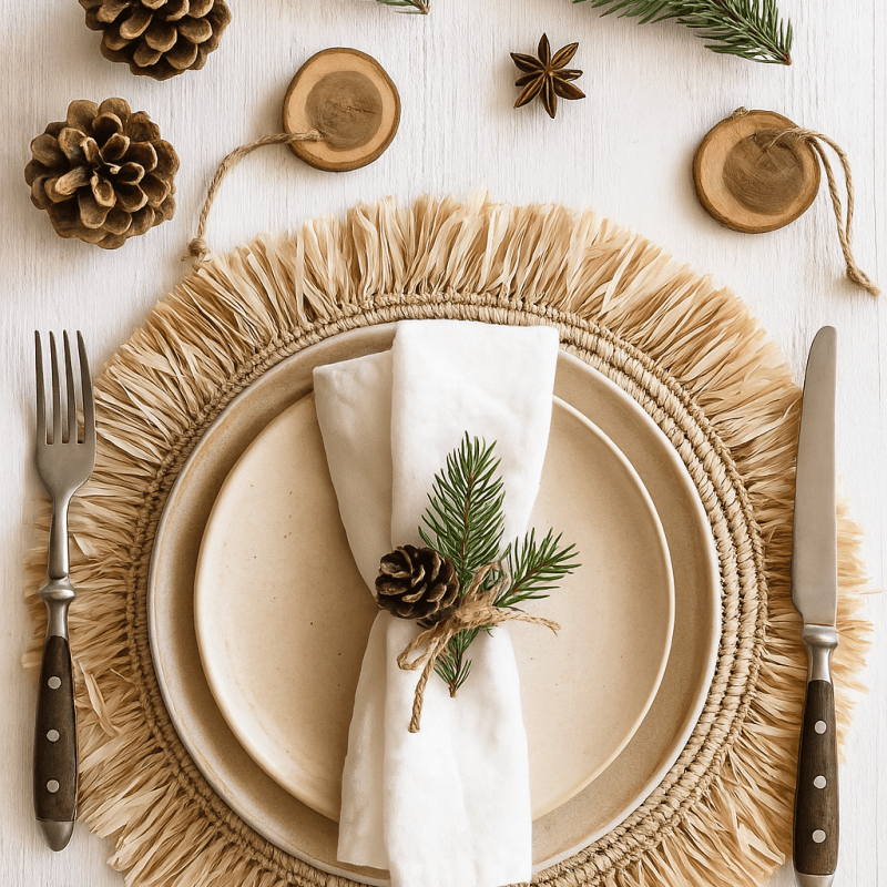 Boho Christmas Table