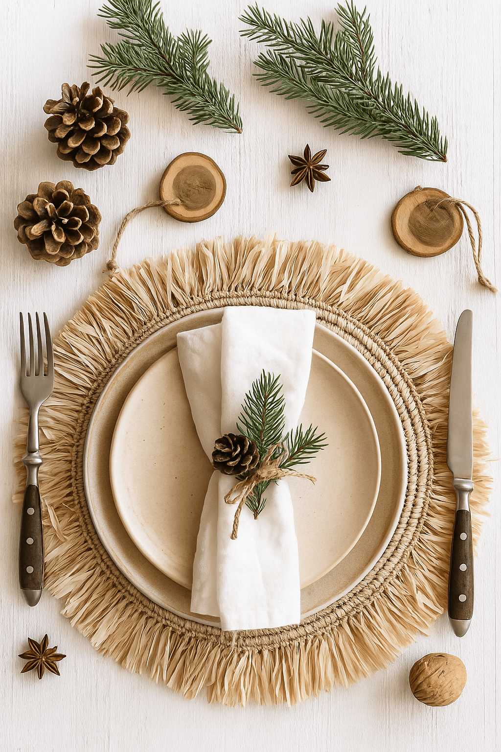 boho christmas placemats