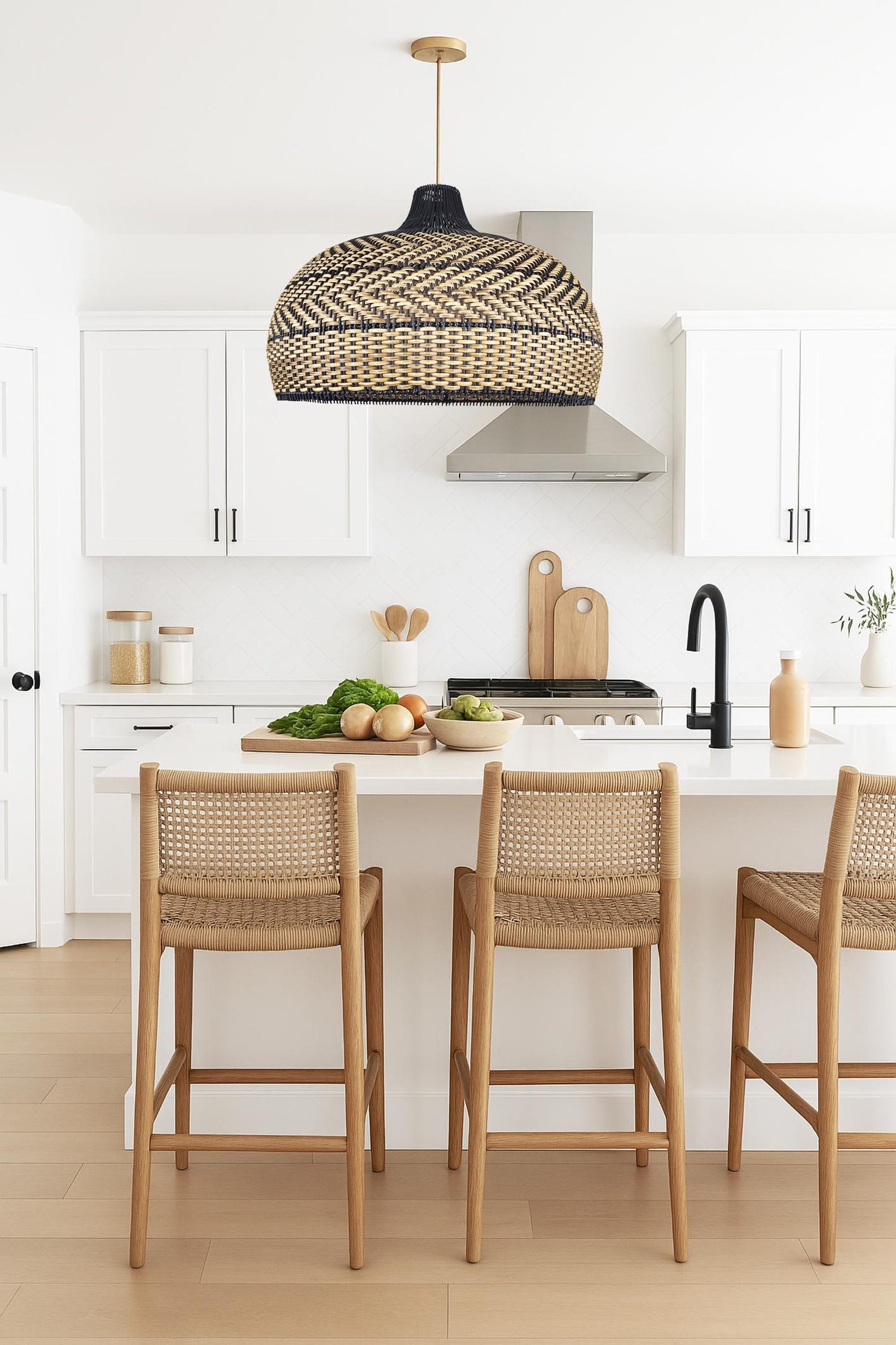 rattan pendant light bali living